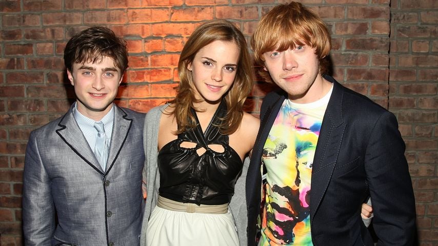 Daniel Radcliffe, Emma Watson, und Rupert Grint, Juli 2009