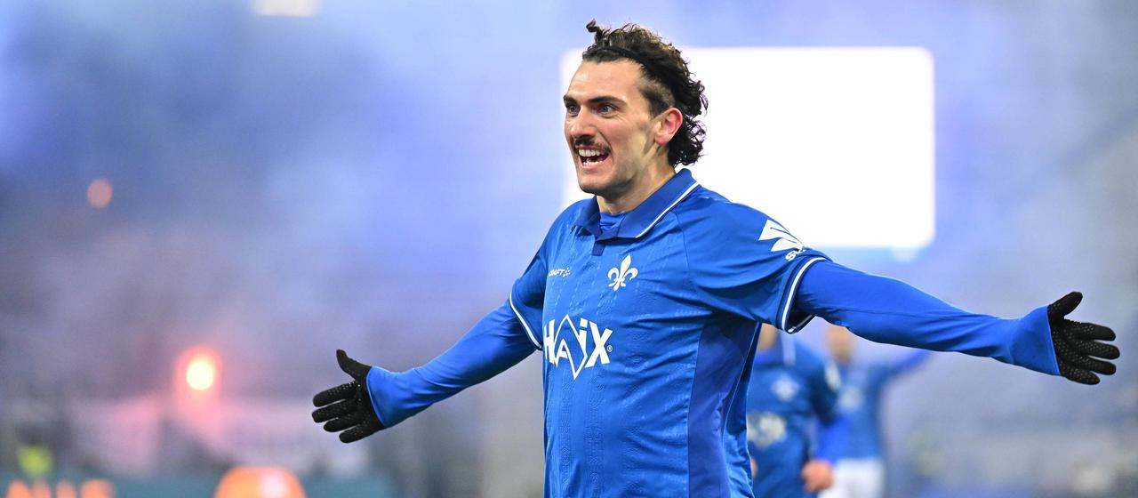 Fraser Hornby jubelt | IMAGO/Sportfoto Zink / Melanie Zink Fraser Hornby jubelt