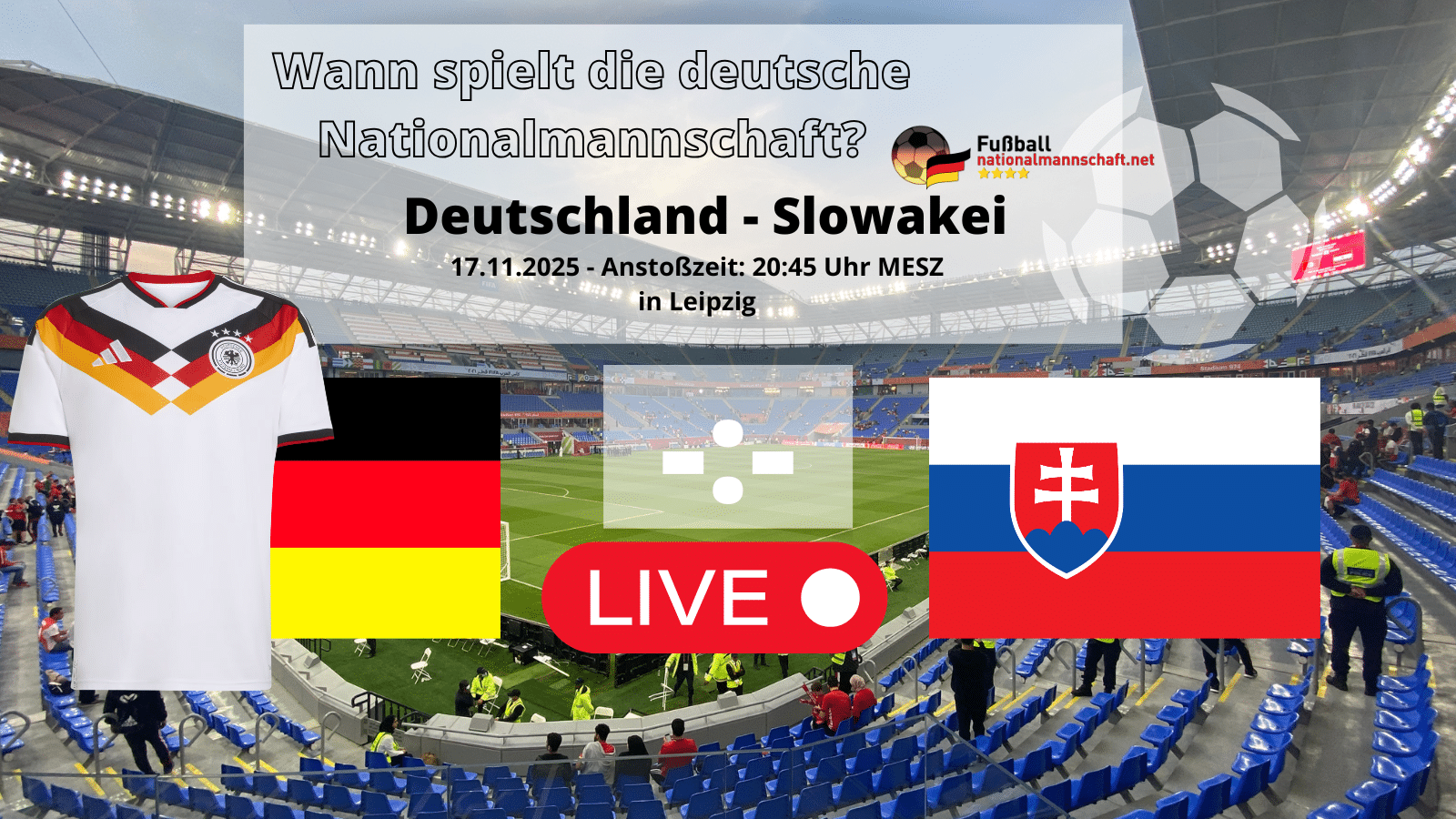 Fußball Länderspiel heute live im TV - Wer überträgt Deutschland gegen Slowakei?