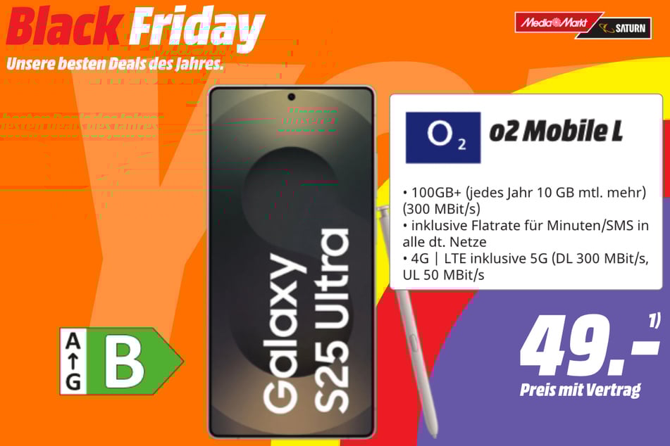 Samsung Galaxy S25 Ultra für 49 Euro im Tarif.