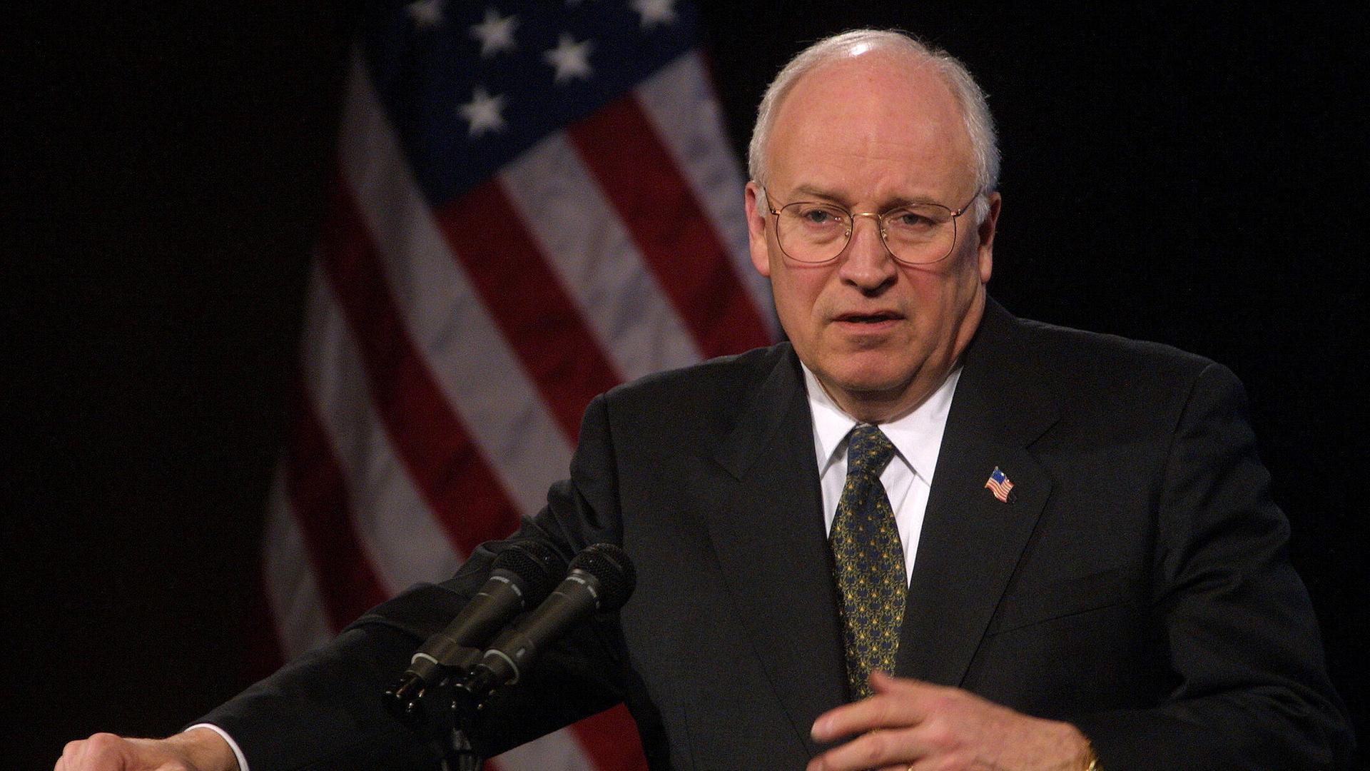 Der US-Vizepräsident Dick Cheney im Jahr 2002 