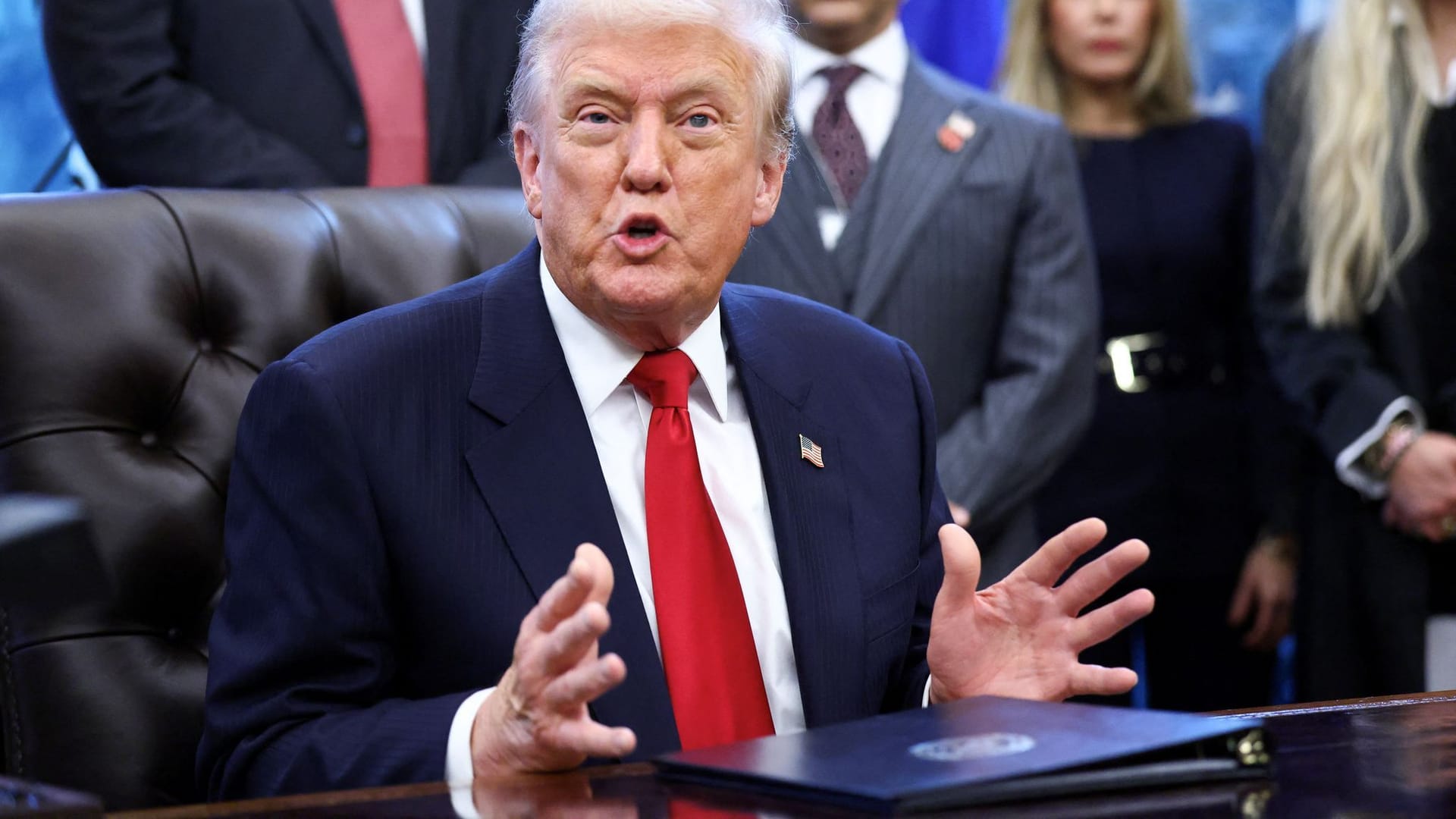 Donald Trump: Der US-Präsident kämpft mit sinkenden Zustimmungswerten in den USA.