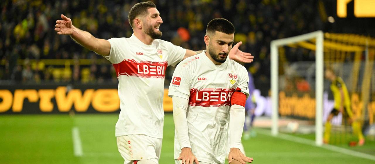 Deniz Undav (r.) bejubelt seinen Dreierpack