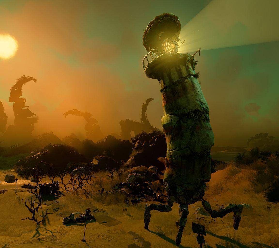 Wandelnder Leuchtturm mit Vogel: «Keeper»