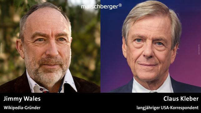 Jimmy Wales und Claus Kleber