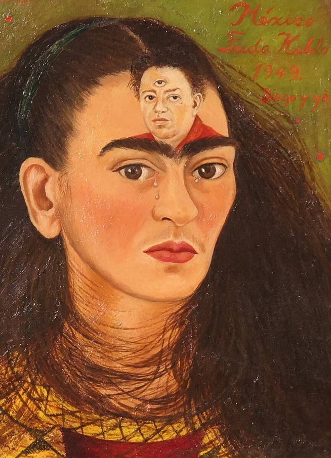 Frida Kahlos Selbstporträt «Diego y yo» wurde 2021 für 34,8 Millionen Dollar versteigert.
