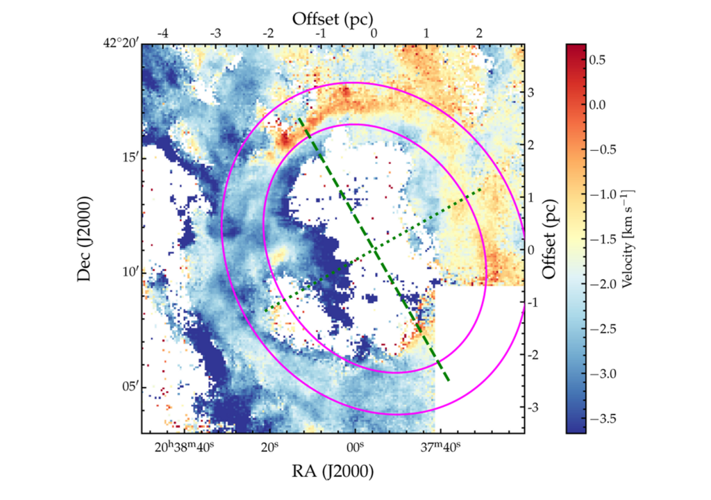 Strahlungskarte mit Ringachsen