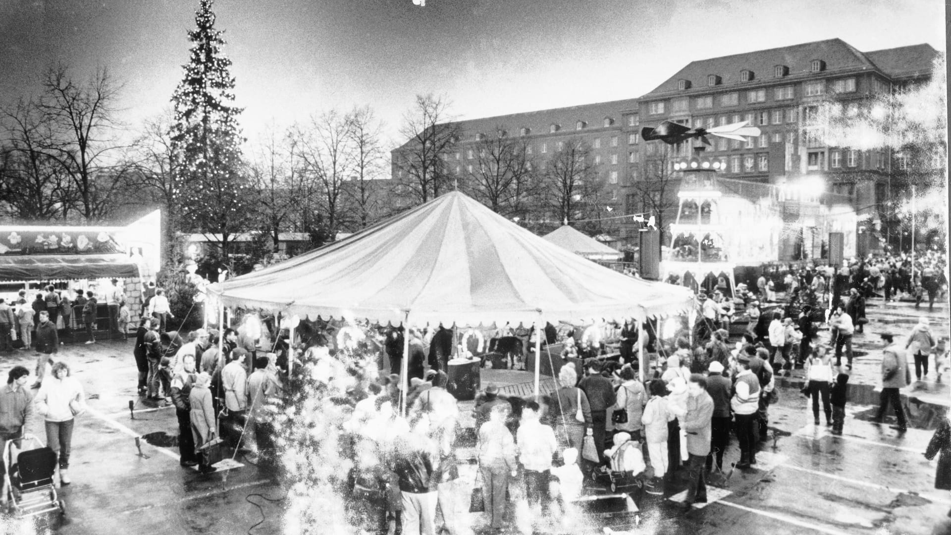 Eine historische Aufnahme des Stiefelmarkts im Jahr 1987: Die historischen Ursprünge des Marktes liegen deutlich weiter zurück.