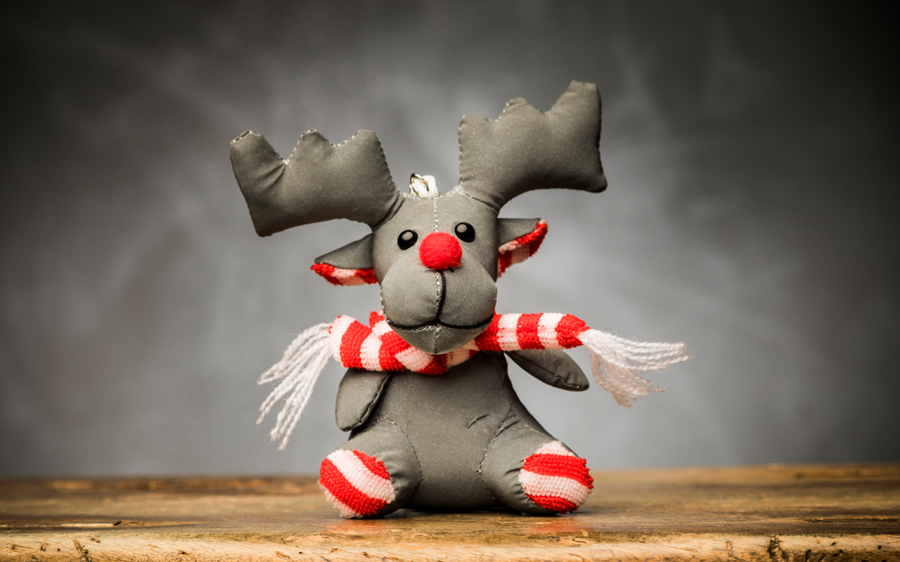 reflektierender Stofftier-Elch Emil