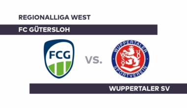 FC Gütersloh - Wuppertaler SV: Wuppertal hat Luft nach oben - Regionalliga West