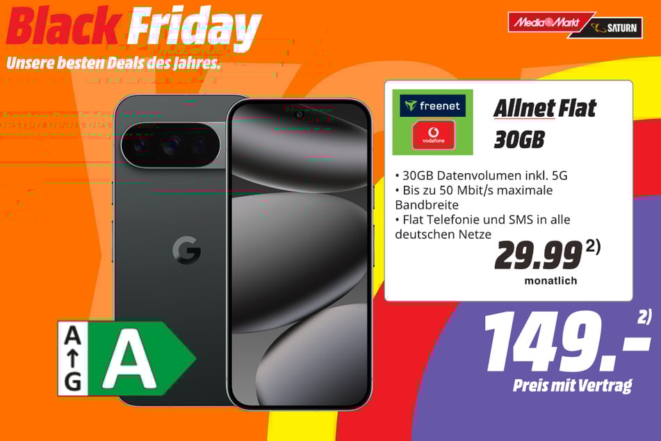 Google Pixel 10 Pro für 149 Euro im Tarif.