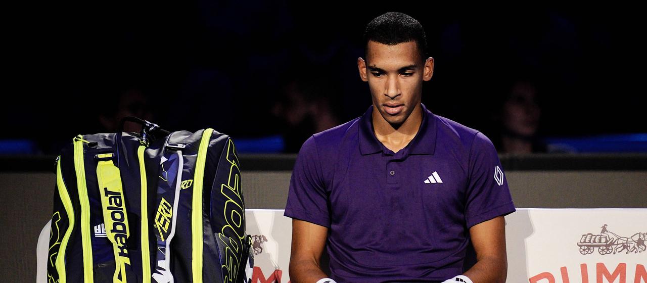 Felix Auger-Aliassime auf der Bank