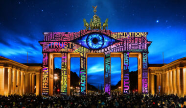 Das Brandenburger Tor beim FESTIVAL OF LIGHTS