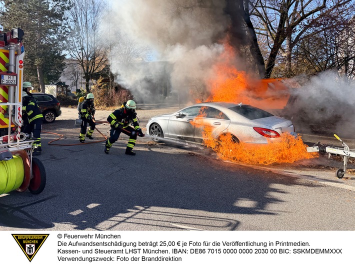 FW-M: Kehrmaschine abgebrannt (Solln)