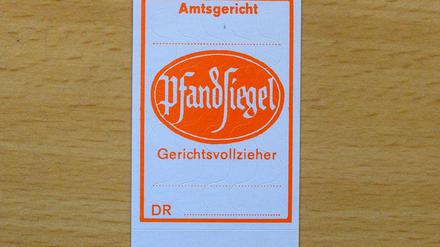 Gerichtsvollzieher nutzen Pfandsiegel, um gepfändete Wertgegenstände zu kennzeichnen. (Symbolbild)