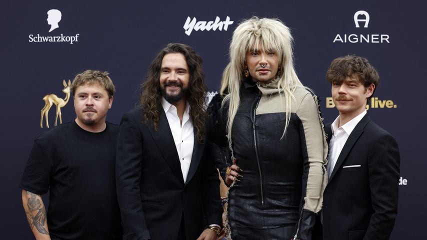 Tokio Hotel mit Gustav Schäfer, Tom Kaulitz, Bill Kaulitz und Georg Listing bei der Bambi-Verleihung in München, 2025