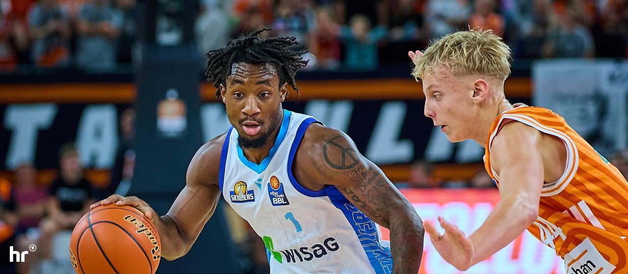 Isaiah Swope von den Skyliners Frankfurt im Spiel in Ulm