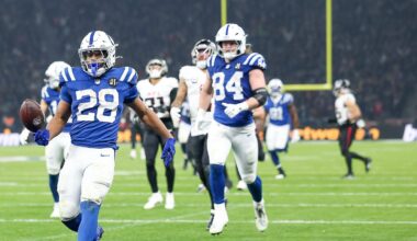 99 Luftballons und Berlin-Krimi: Taylors Monsterlauf veredelt glitzernde NFL-Mauerfall-Show