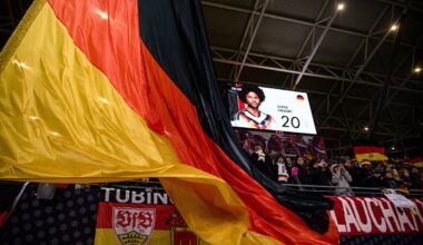 Blick auf die deutsche Fankurve.