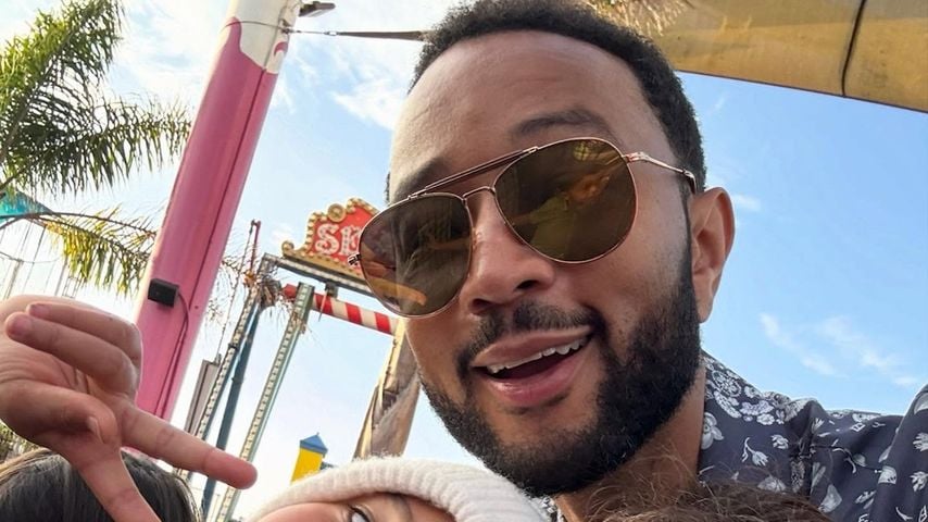 John Legend mit seinen Kindern Luna und Miles