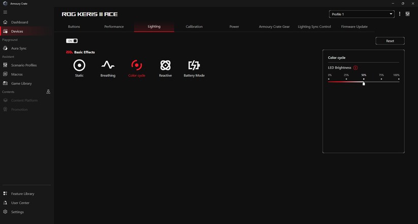 Asus ROG Keris II Ace - Bilder App 