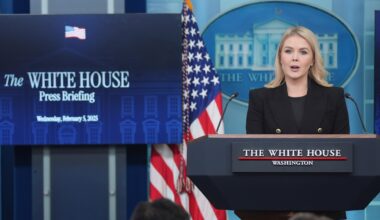 Die Pressesprecherin des Weißen Hauses, Karoline Leavitt.