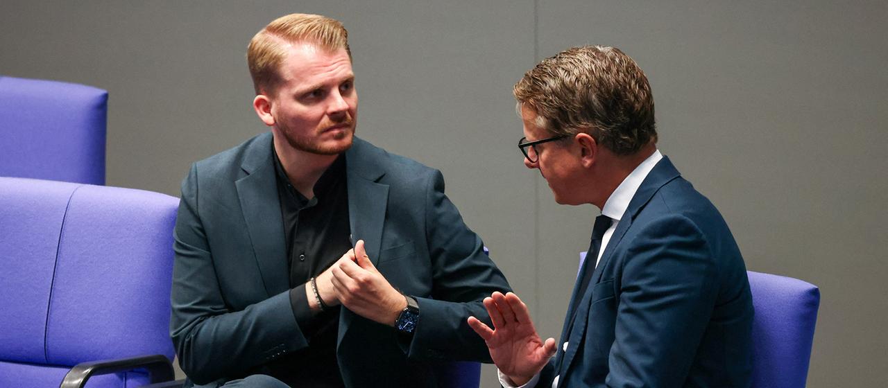 Tim Klüssendorf und Carsten Linnemann