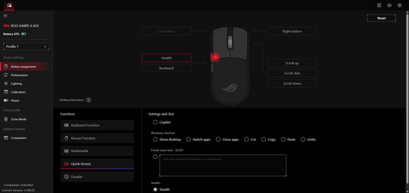 Asus Rog Harpe II Ace - Bilder App 