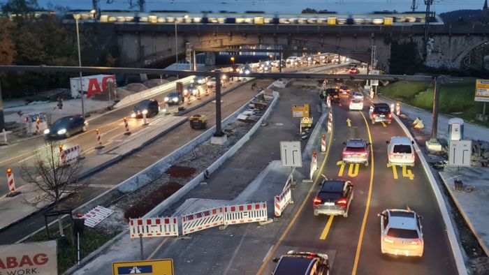 Straßenbau in Stuttgart: Neue Sperrungen am Leuzeknoten