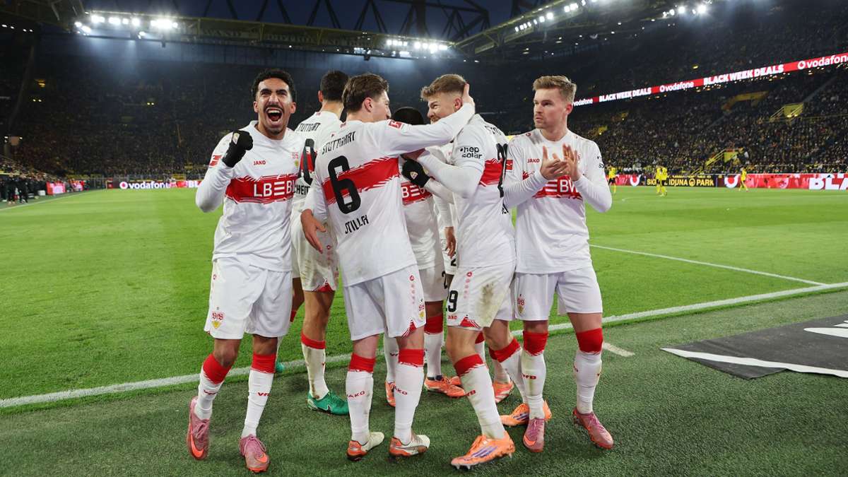 VfB Stuttgart bei Borussia Dortmund: Stuttgarter Signal an die Konkurrenz