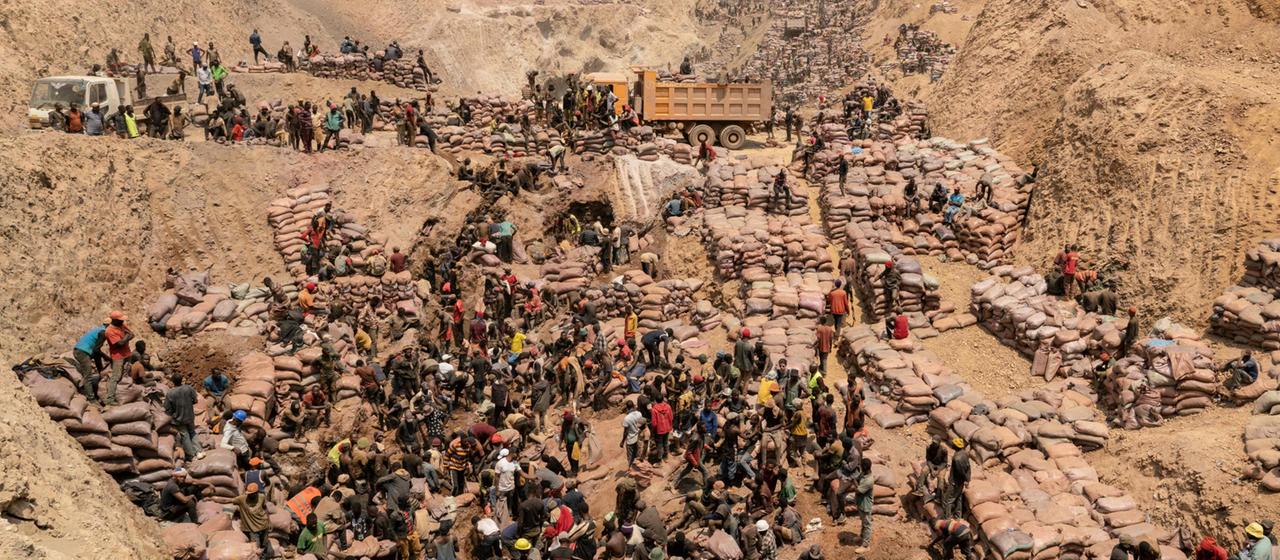 Eine Mine in der Demokratischen Republik Kongo