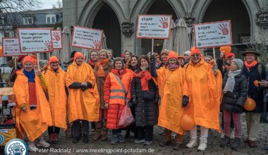 Keine Gewalt gegen Frauen - auch in Brandenburg an der Havel wird eine klare Haltung sichtbar!