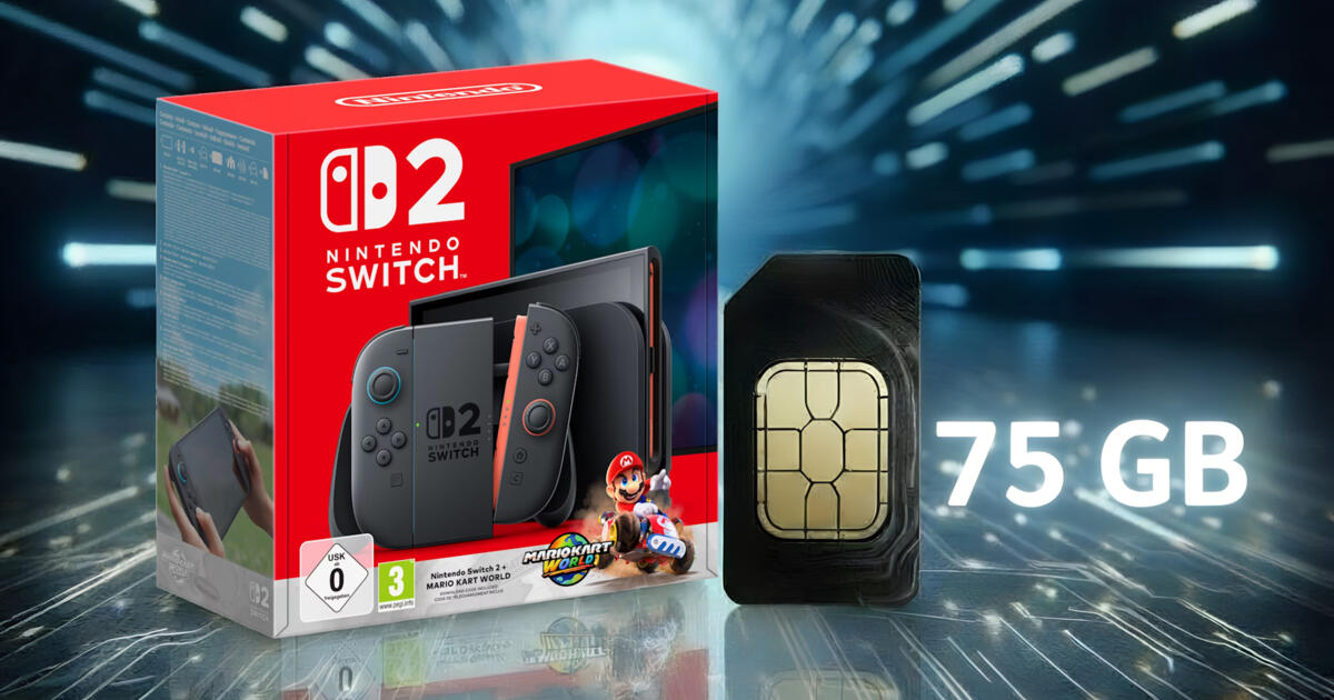 Nintendo Switch 2 zum Black Friday: Mega Tarif-Bundle jetzt für nur 20 €
