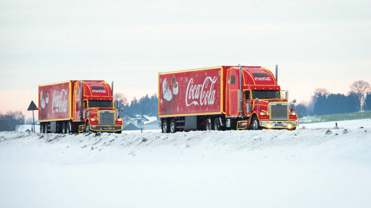Weihnachtstrucks machen Halt in Karlsruhe