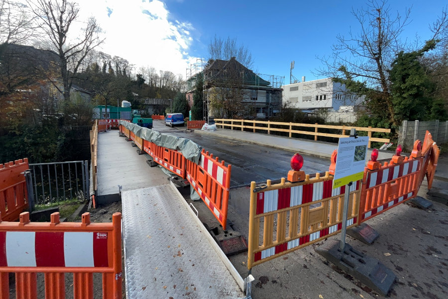 Brückensanierung an der Pfinz in Grötzingen – Arbeiten im Zeitplan