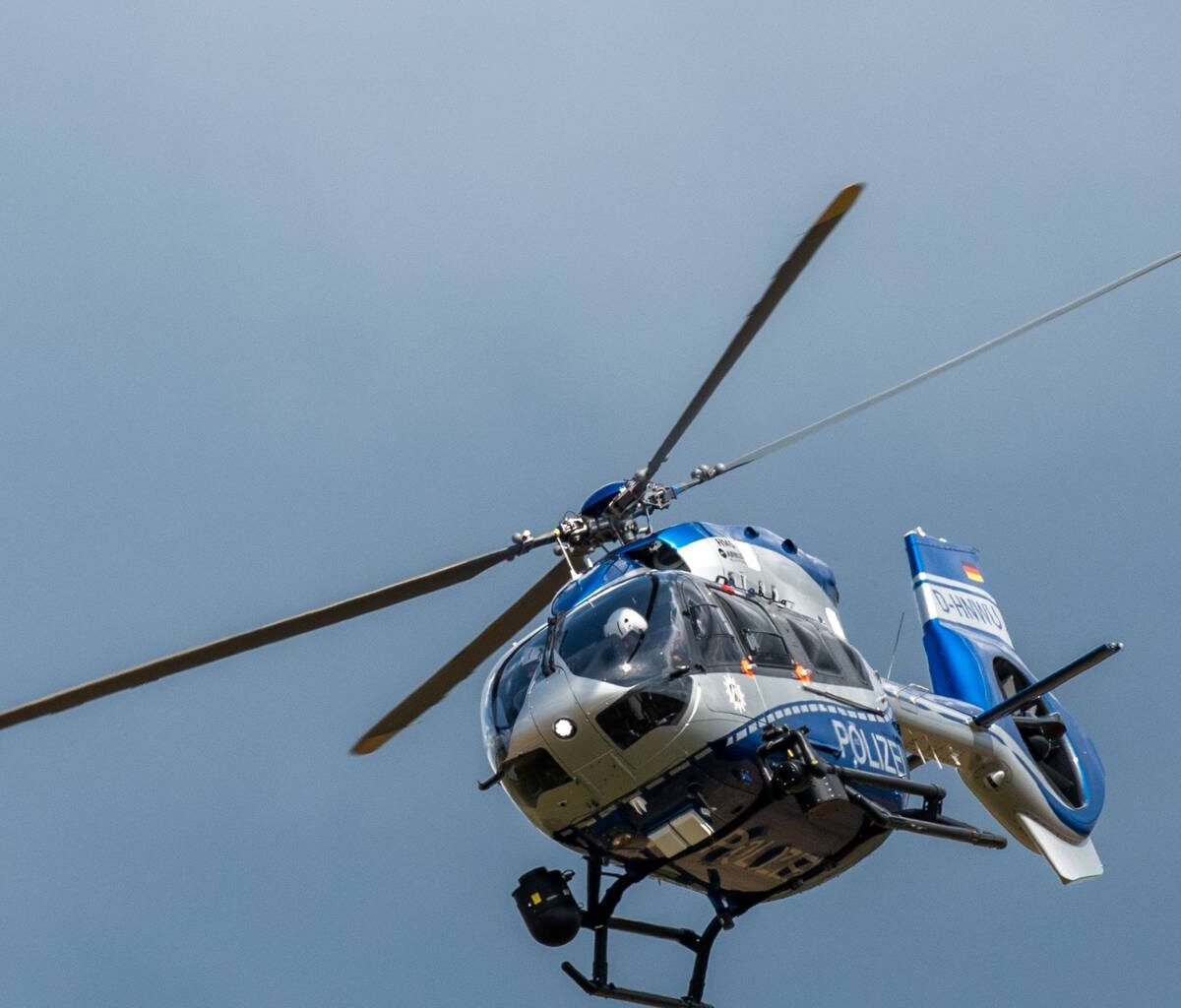 Verfolgungsjagd in Essen: Hubschrauber im Einsatz
