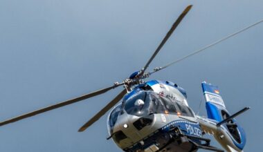 Verfolgungsjagd in Essen: Hubschrauber im Einsatz