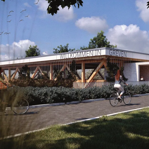 Fahrradparkhaus und Umfrage zur Innenstadt in Greven