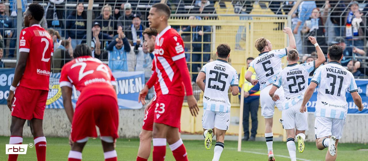 Audio: Daniel Gahn | rbb24 Inforadio | 01.11.2025 | IMAGO/Eibner Frust bei Energie Cottbus, Jubel bei 1860 München | Bild: IMAGO/Eibner