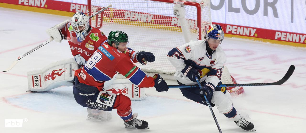 Audio: rbb|24 | 21.11.2025 | Jens-Christian Gussmann | imago images/nordphoto Die Eisbären (in rot) im Spiel gegen München (imago images/nordphoto)