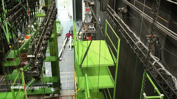 Bühnenaufbau für das Musical "Tarzan".