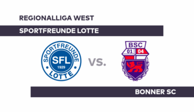 Sportfreunde Lotte - Bonner SC: Baut Lotte die Erfolgsserie aus? - Regionalliga West