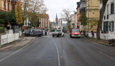 Emser Straße in Wiesbaden ab Samstag wieder für Verkehr freigegeben