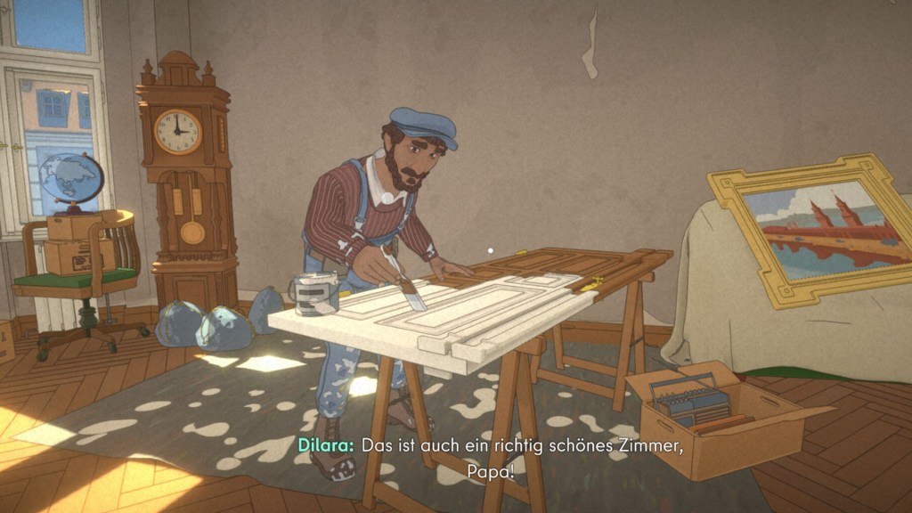 Ein Screenshot aus dem Videospiel The Berlin Apartment.