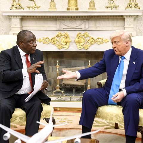 US-Präsident Donald Trump und sein südafrikanischer Amtskollege Cyril Ramaphosa im Oval Office US-Präsident Donald Trump und sein südafrikanischer Amtskollege Cyril Ramaphosa im Oval Office