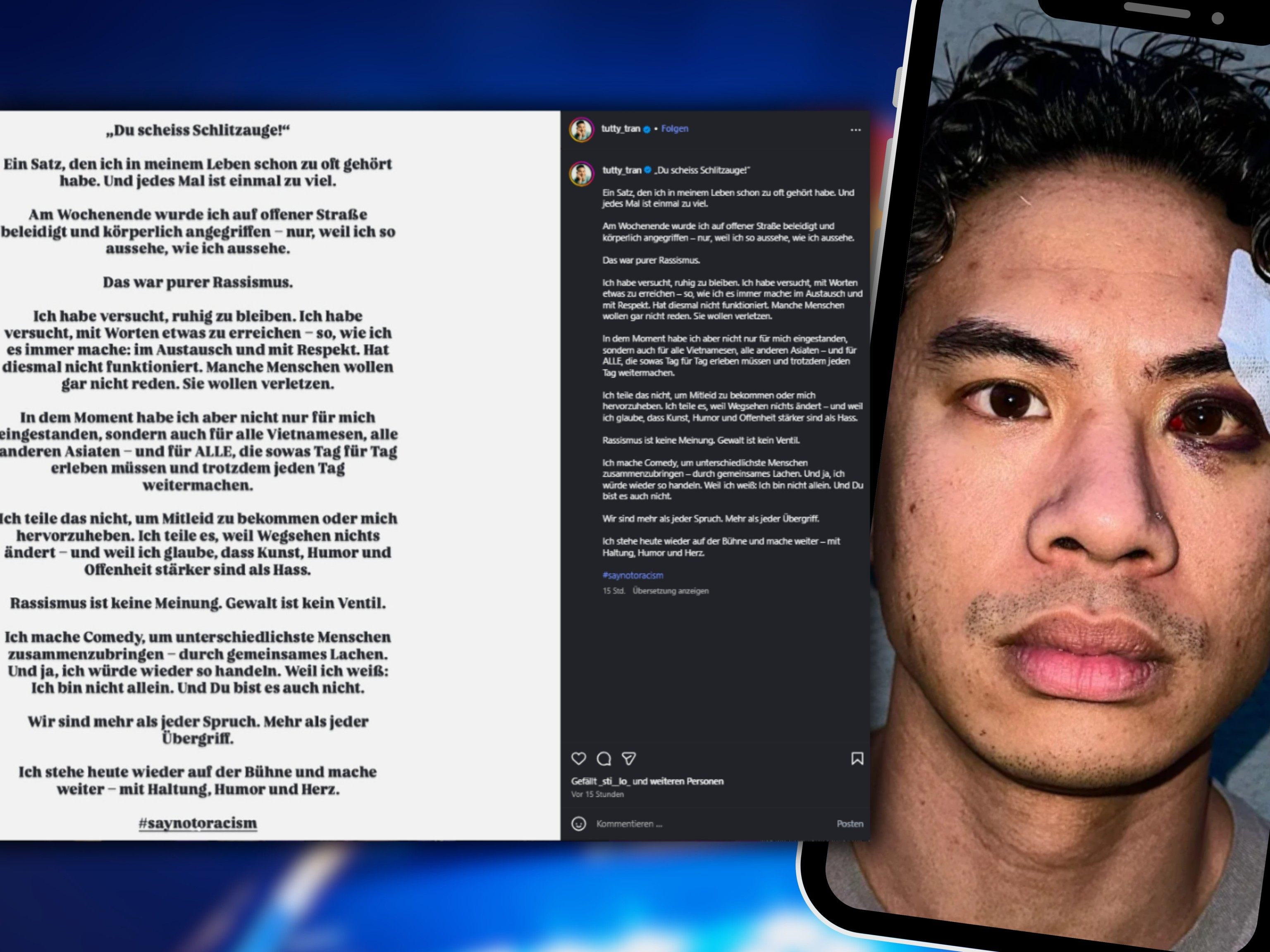 „Manche wollen nicht reden, sie wollen verletzen“, sagt Tutty Tran