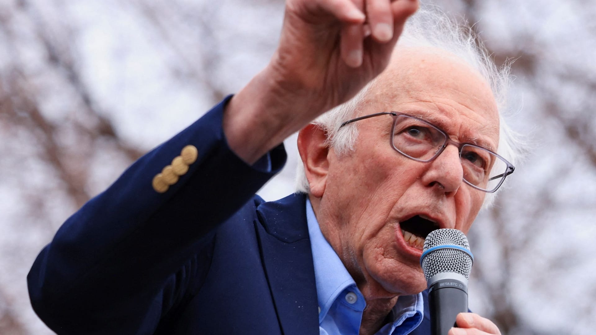 US-Senator Bernie Sanders in Denver. US-Senator Bernie Sanders in Denver.