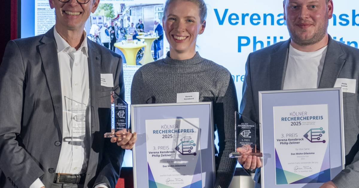 Kölner Recherchepreis für Verena Kensbock und Philip Zeitner