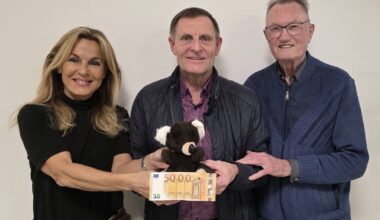 Uwe Lucke spendet Düsseldorfer Kinderkrebsklinik 5000 Euro