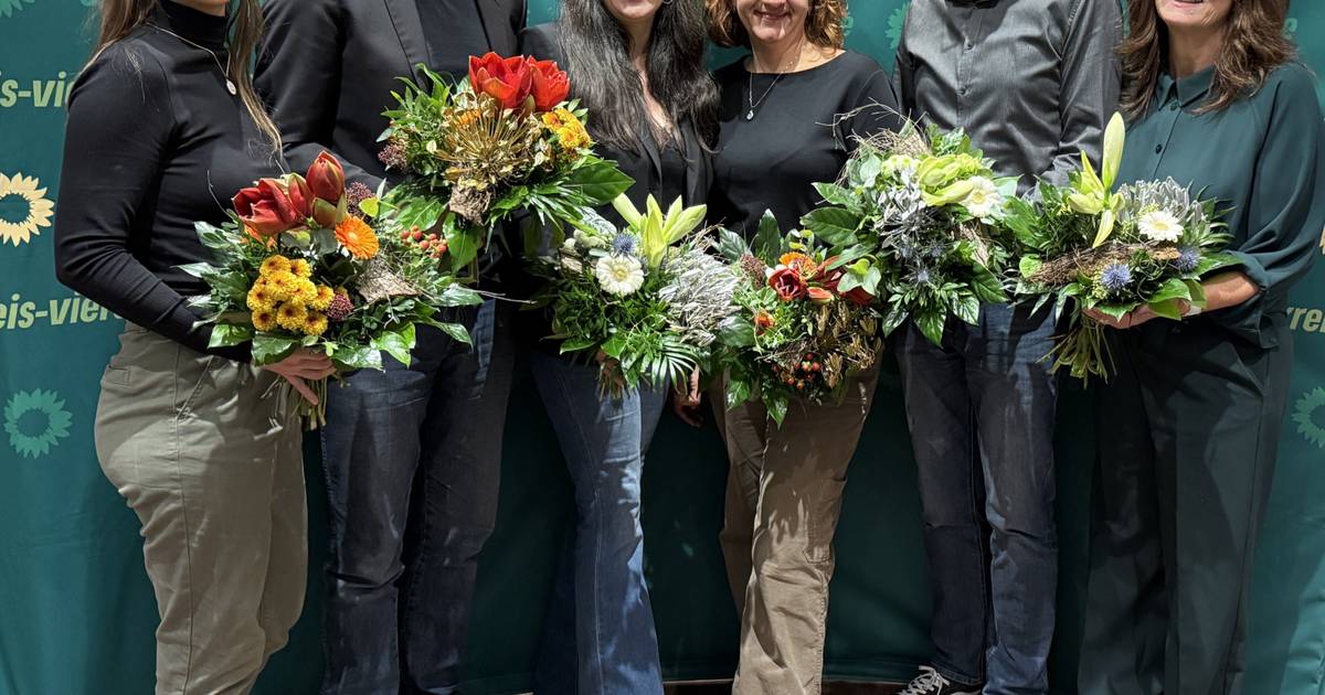 Mit sieben engagierten Köpfen startet der neue Kreisvorstand von Bündnis 90/Die Grünen